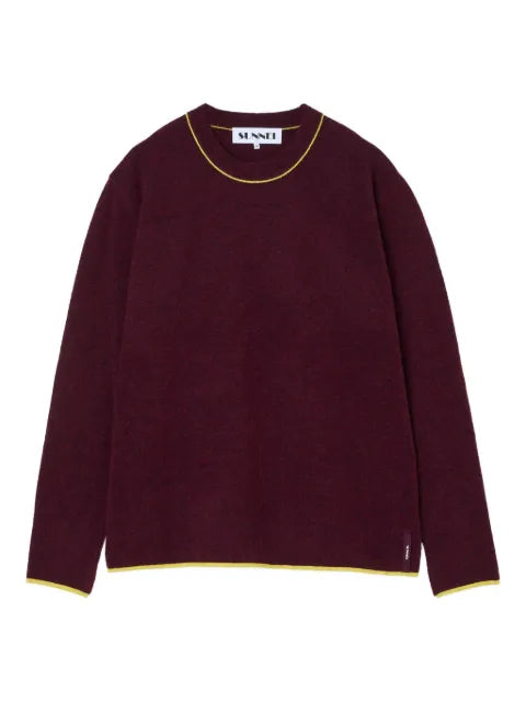 Sunnei round-neck long-sleeve sweater